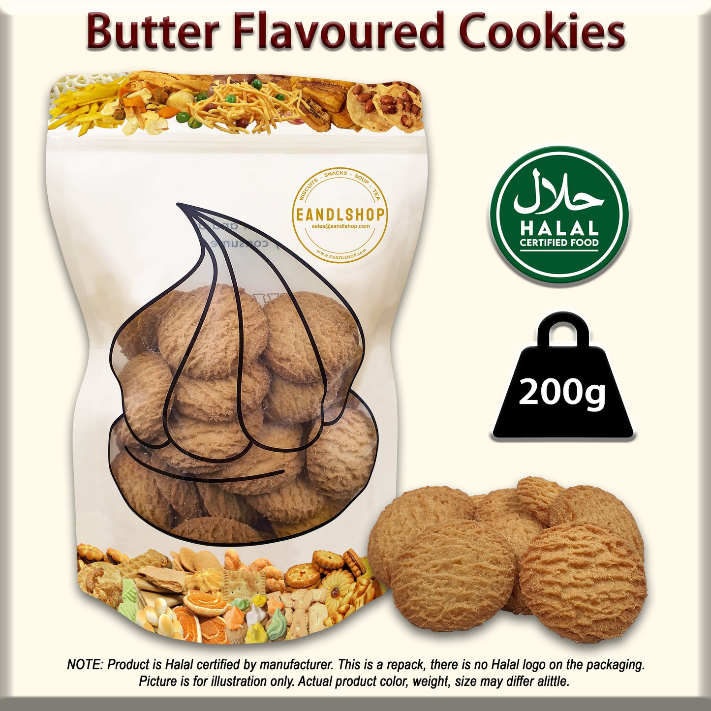 Butter Flavoured Cookies - EANDLSHOP