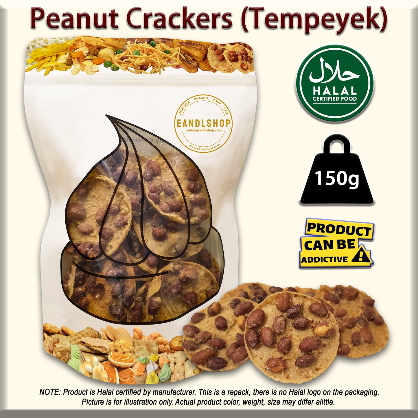 Peanut Cracker (Tempeyek)
