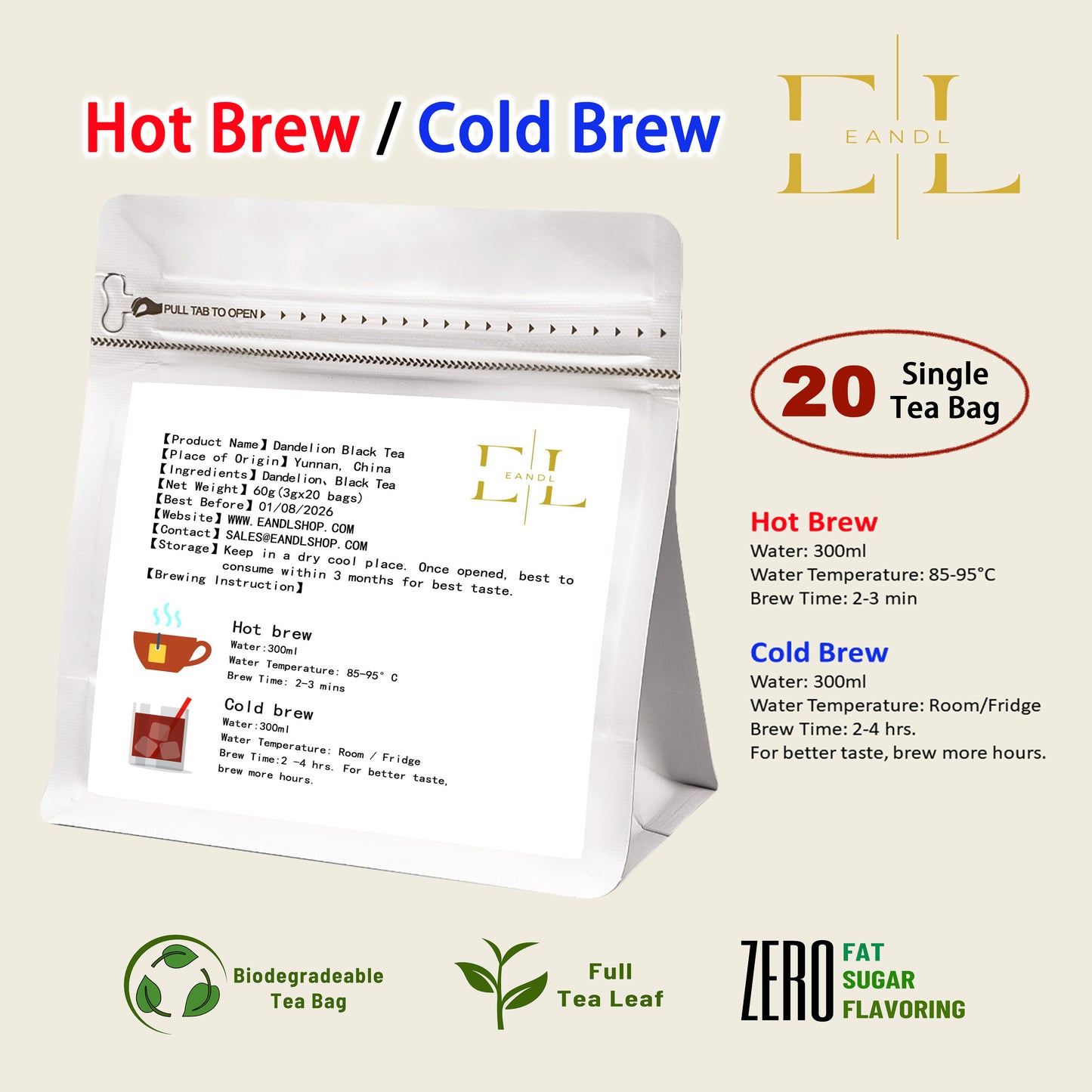 Dandelion Black Tea (Full Tea Leaf)