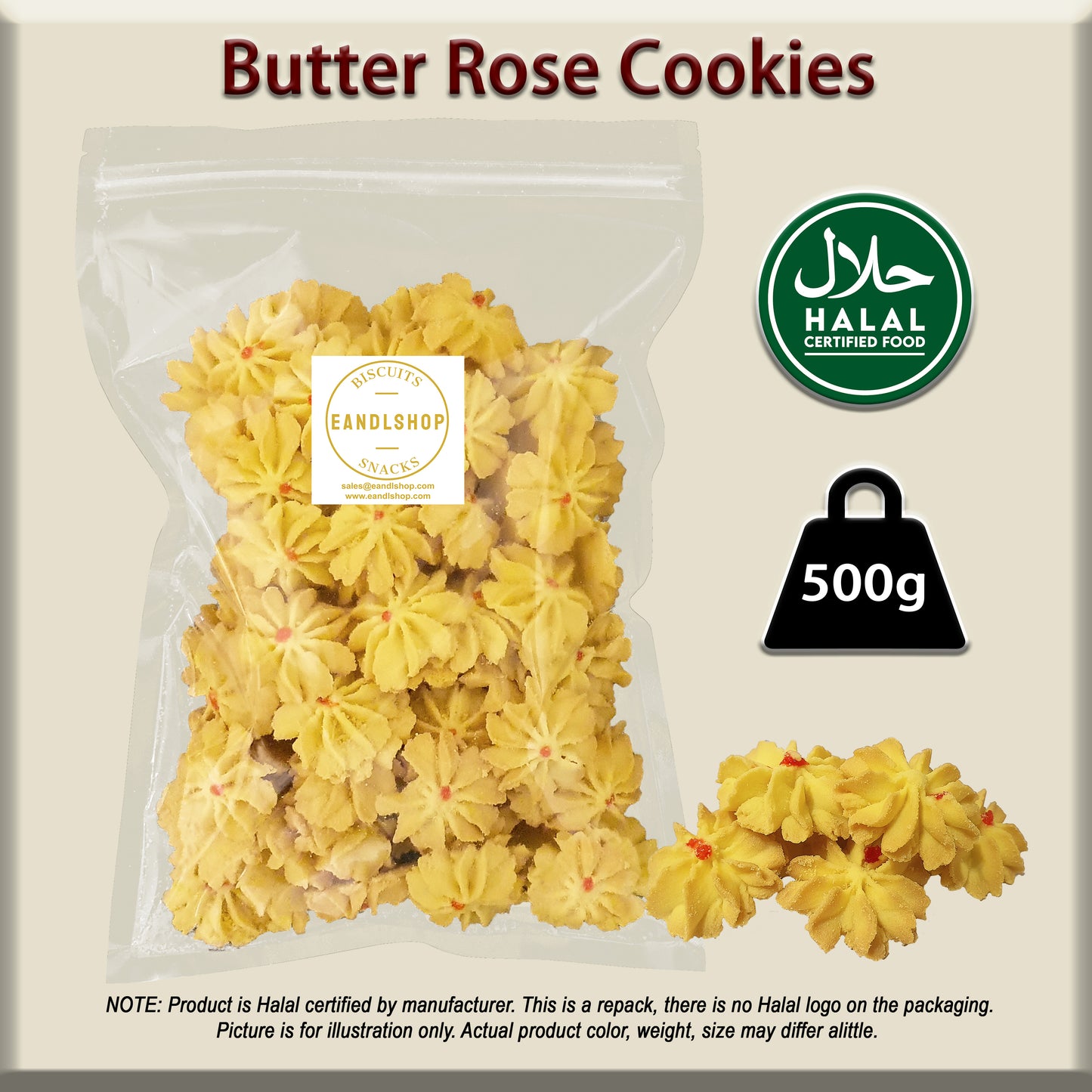 Butter Rose Cookies