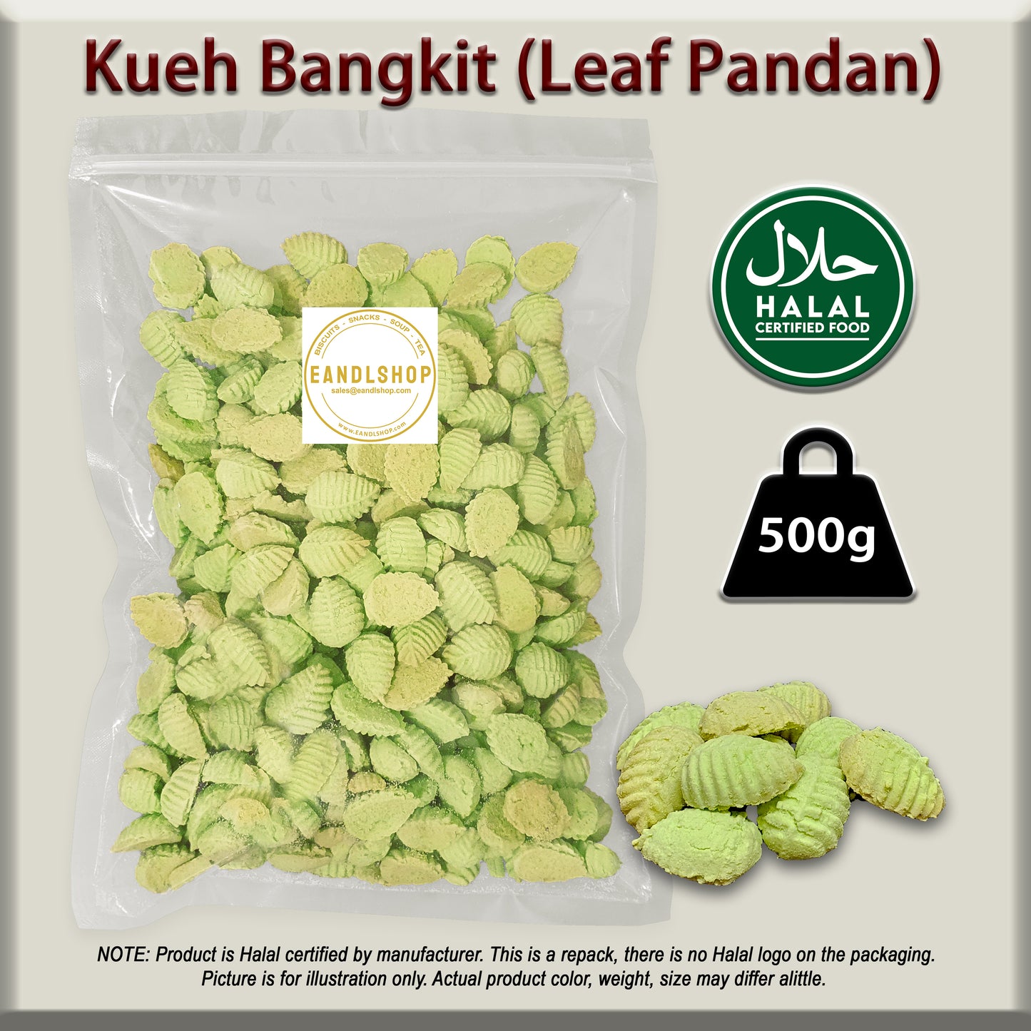 Kueh Bangkit (Leaf Pandan) - EANDLSHOP