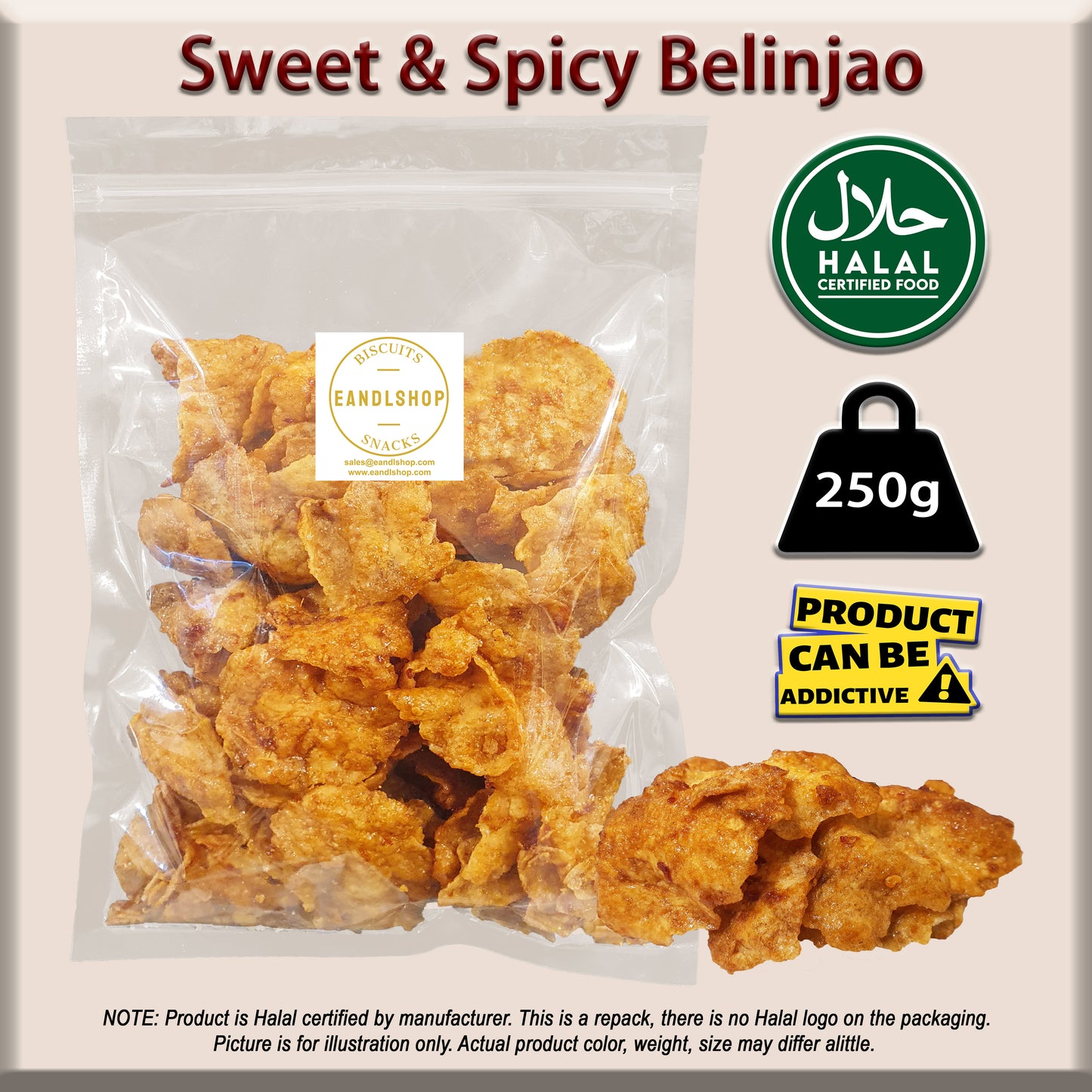 Belinjau Cracker (Sweet & Spicy)
