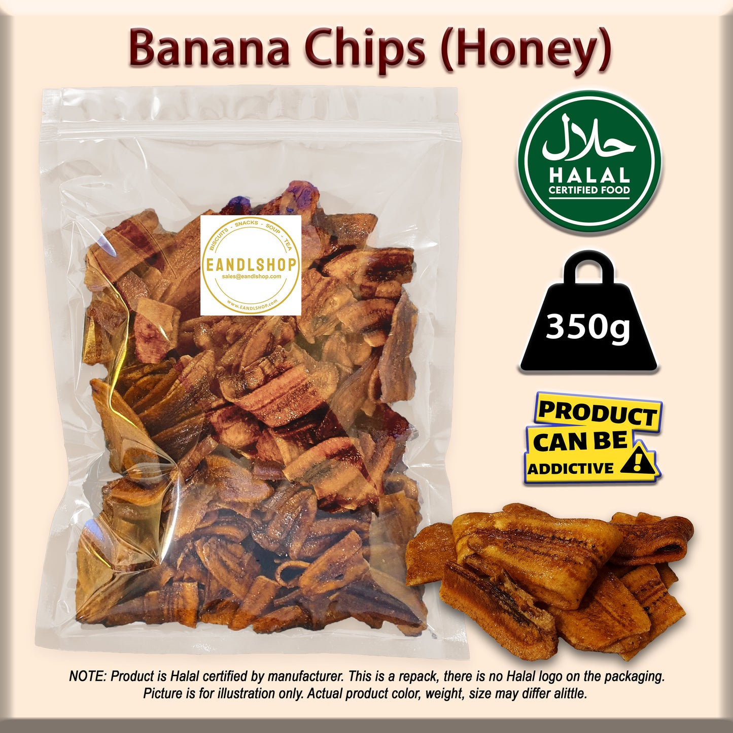 Banana Chips (Honey)