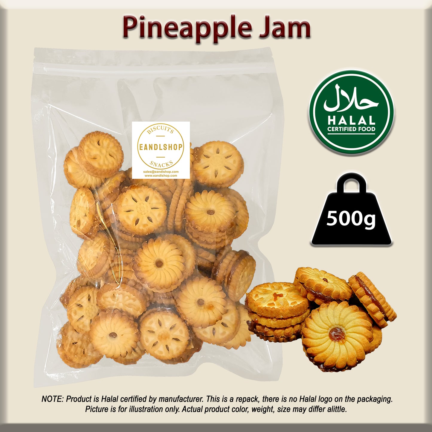 Pineapple Jam Biscuit