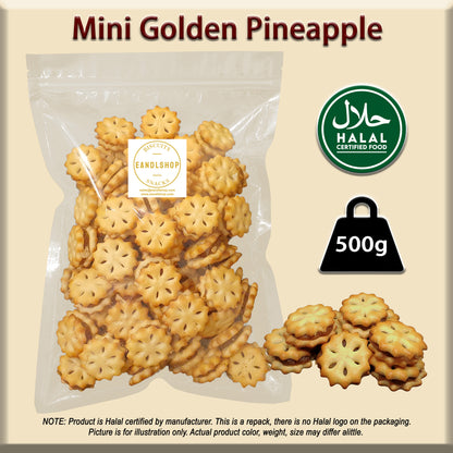 Mini Golden Pineapple Biscuits