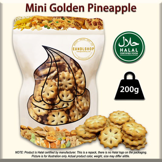 Mini Golden Pineapple Biscuits