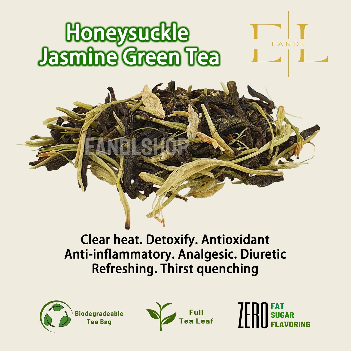 Honeysuckle Jasmine Green Tea (Full Tea Leaf)