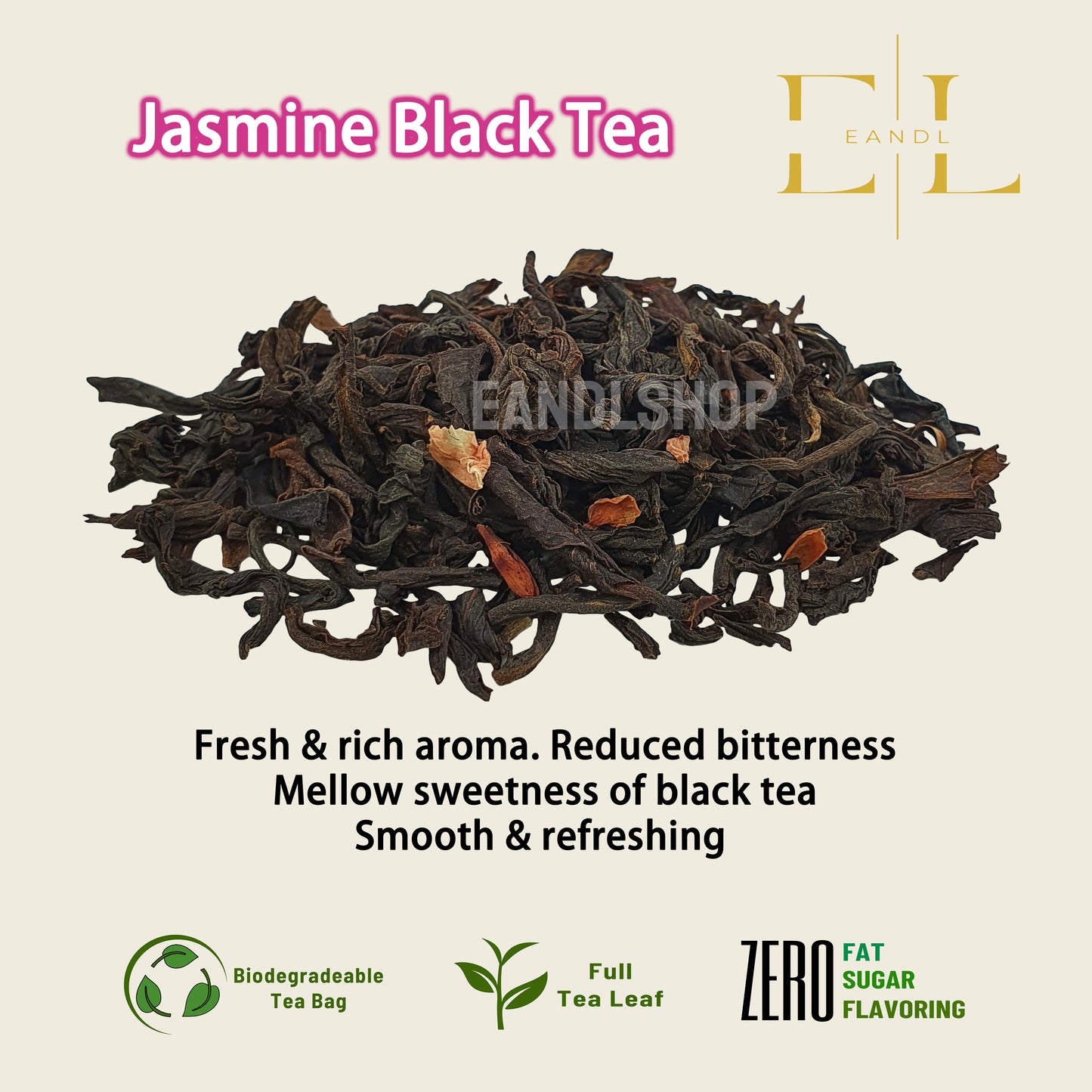 Jasmine Black Tea (Full Tea Leaf)