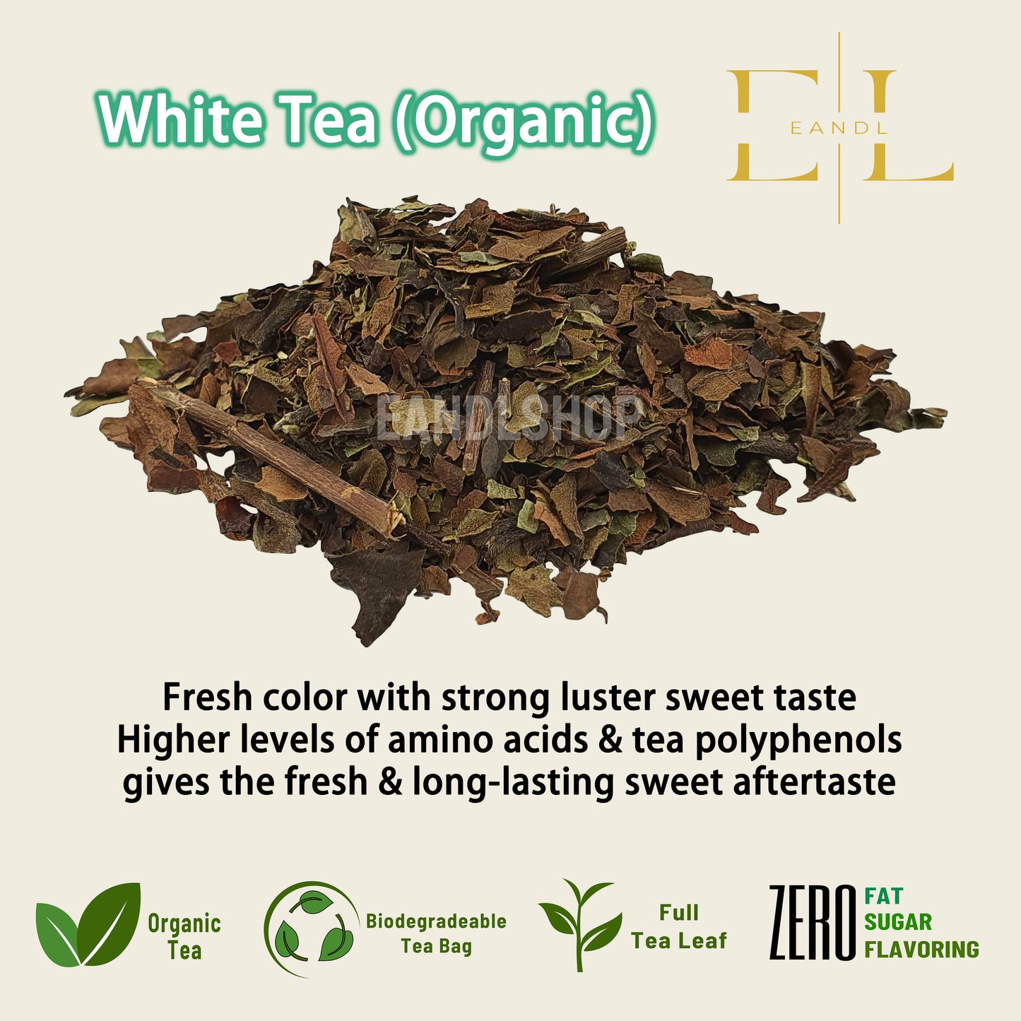 Lincang Alpine White Tea (Organic Full Tea Leaf)