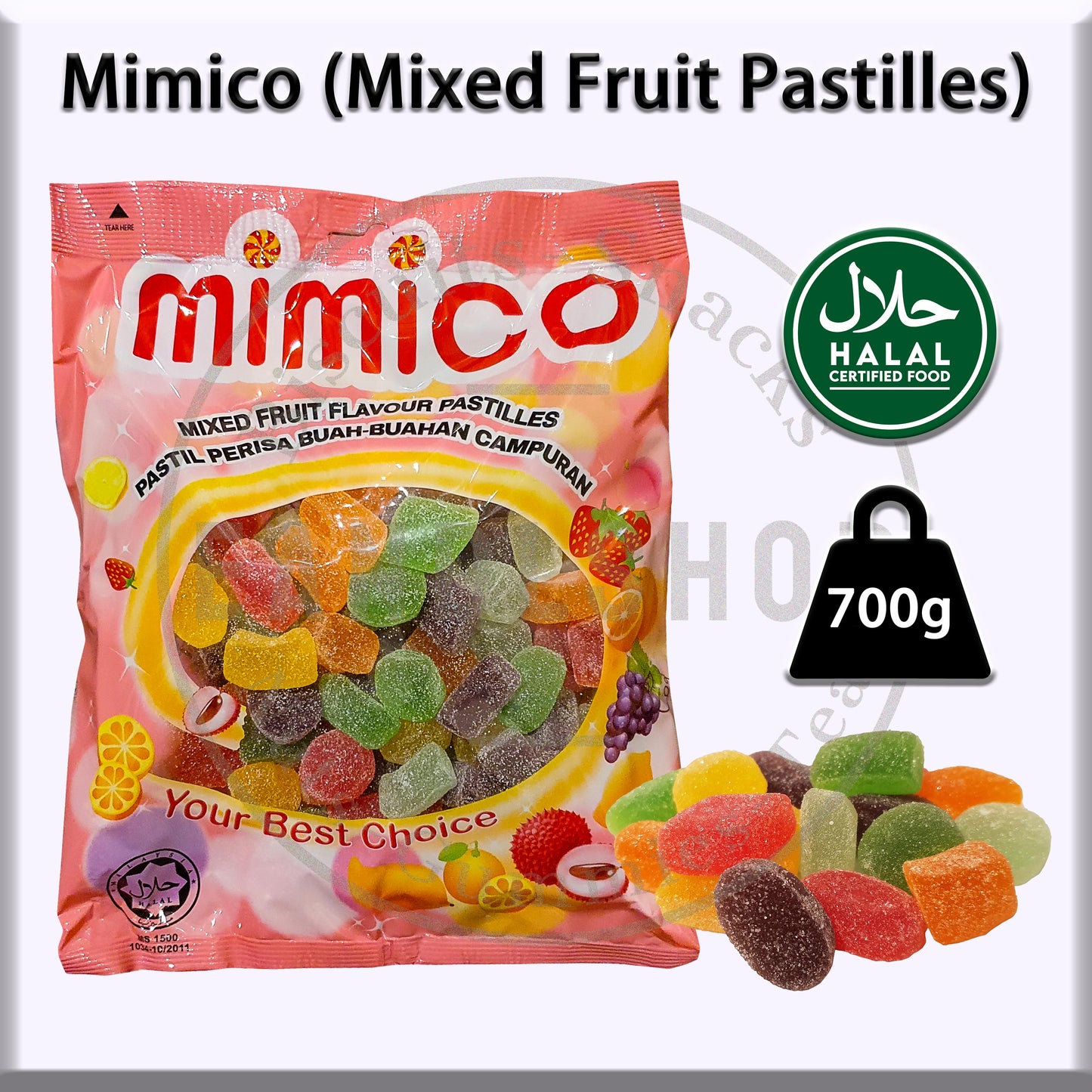 Mixed Fruit Flavour Pastilles