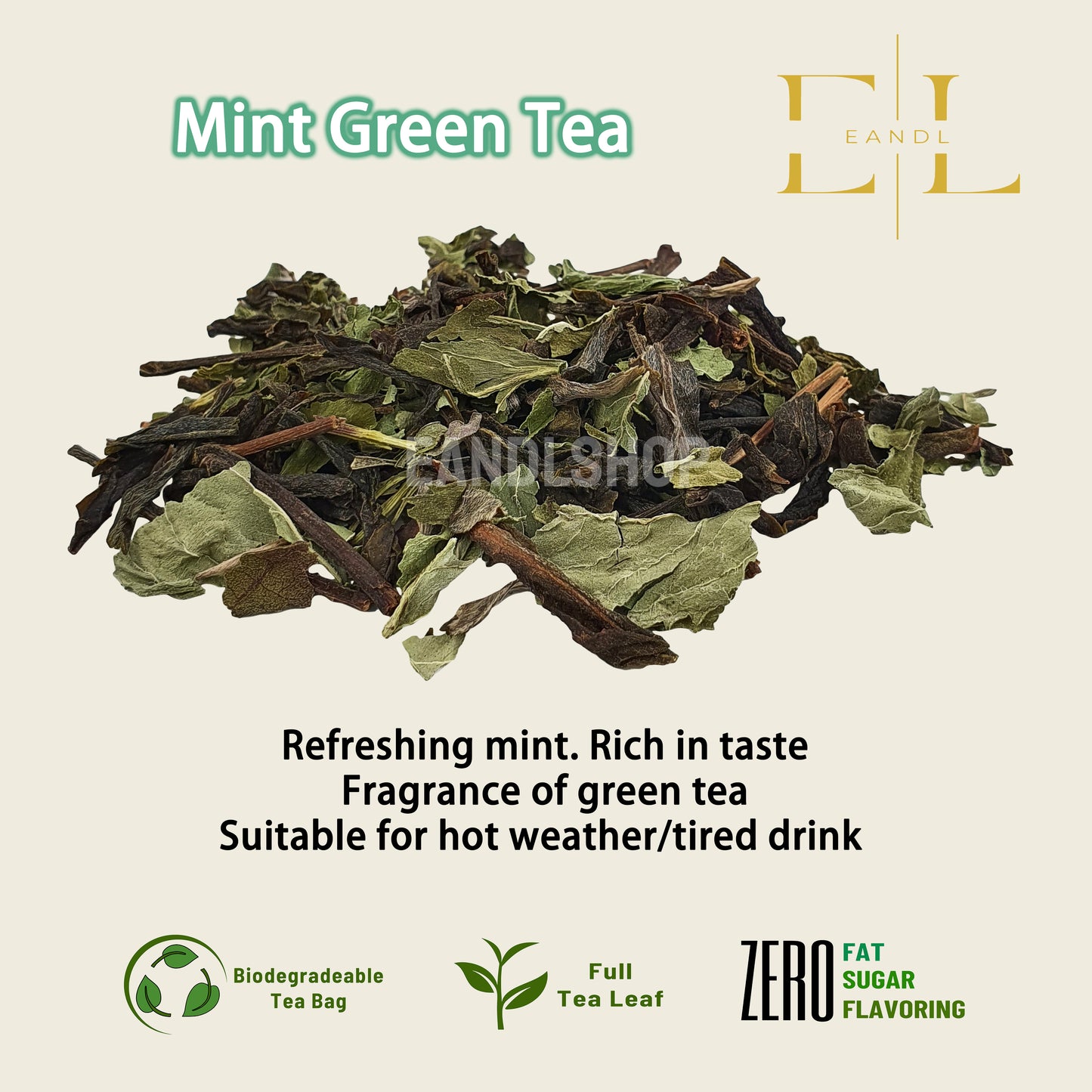 Mint Green Tea (Full Tea Leaf)