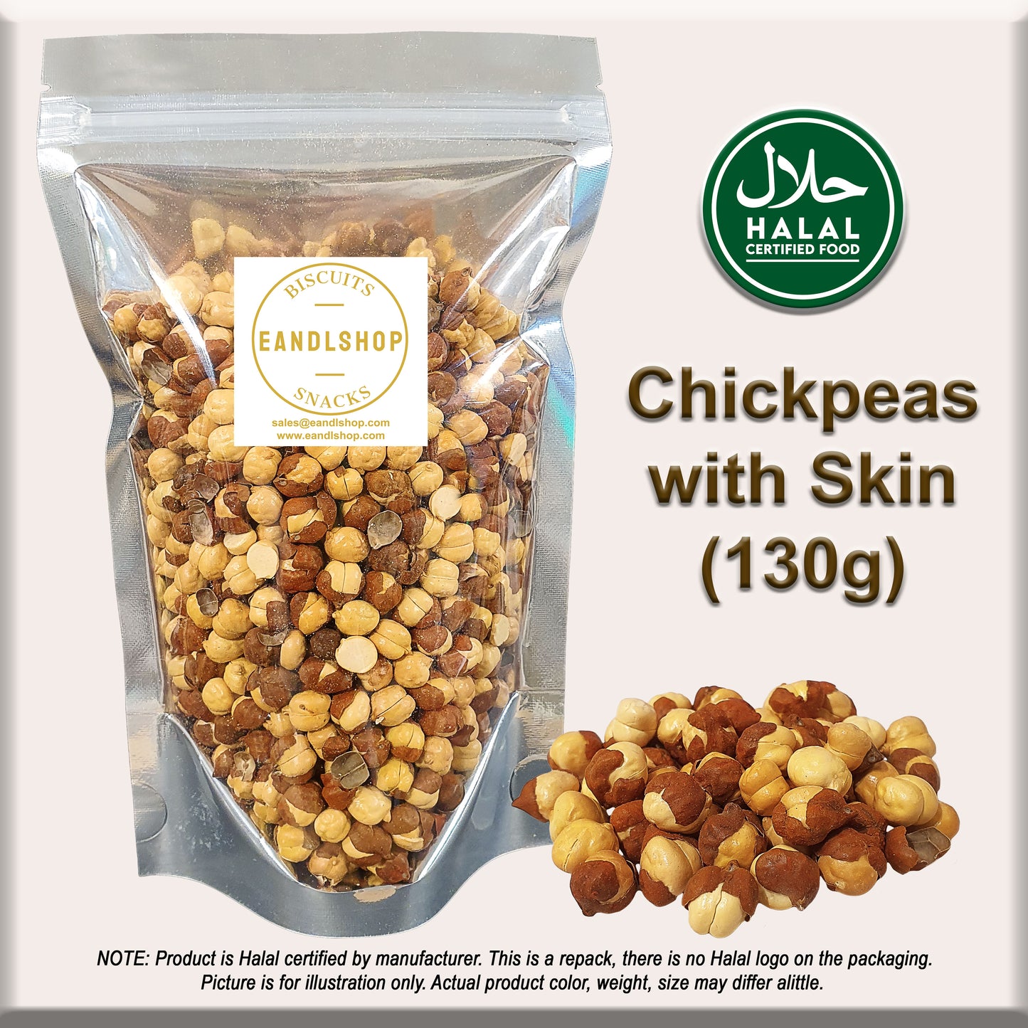 Kacang Puteh (Chickpeas With Skin)