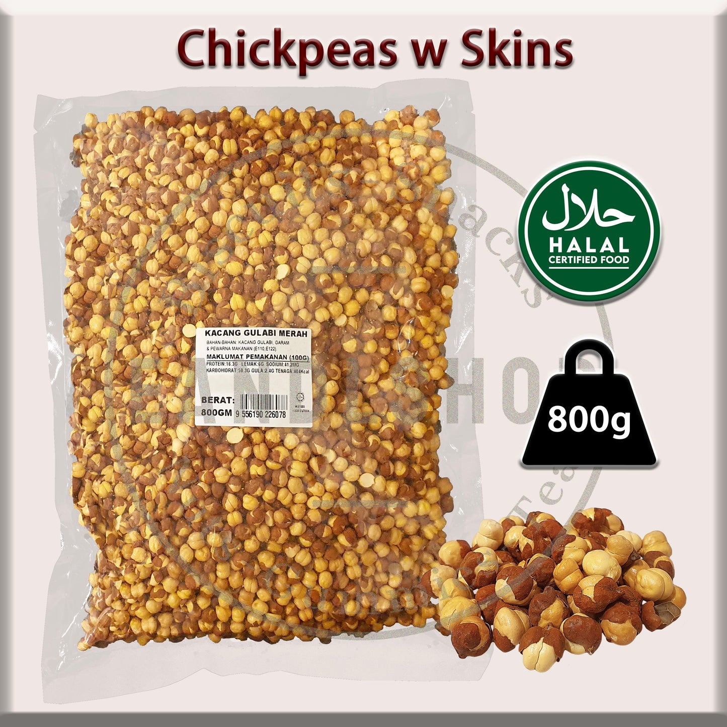 Kacang Puteh (Chickpeas With Skin)