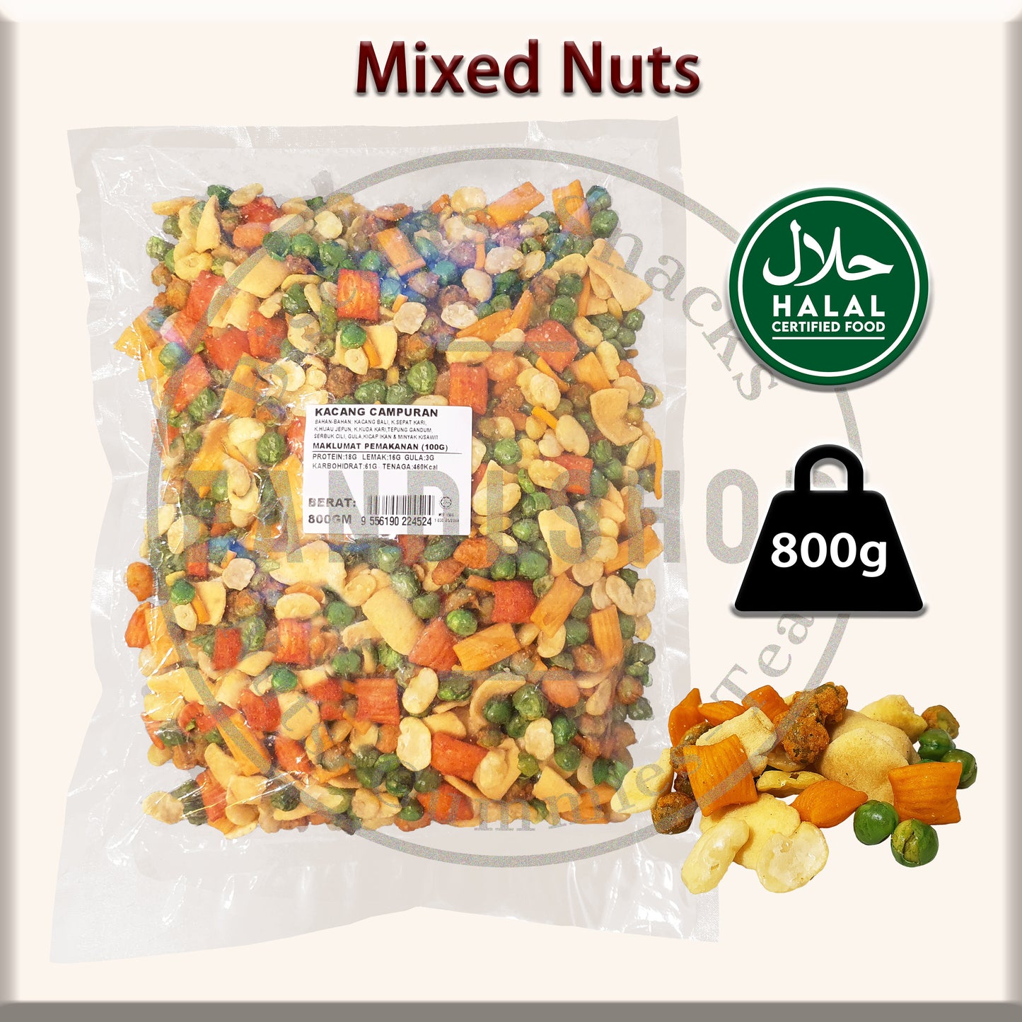 Kacang Puteh (Mixed Nuts)