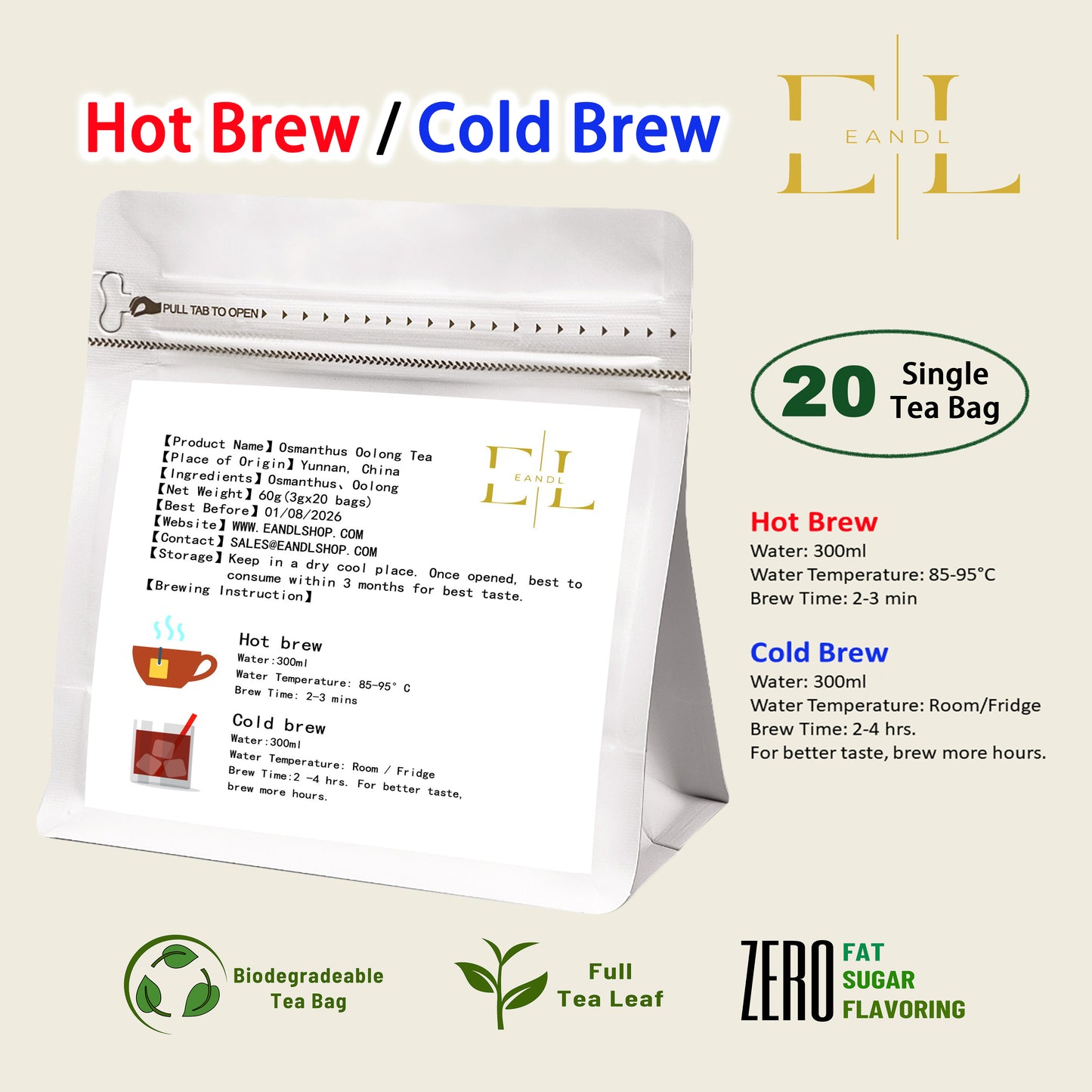 Osmanthus Oolong Tea (Full Tea Leaf)