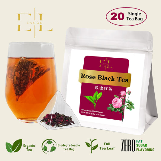 Rose Black Tea (Organic Full Tea Leaf)