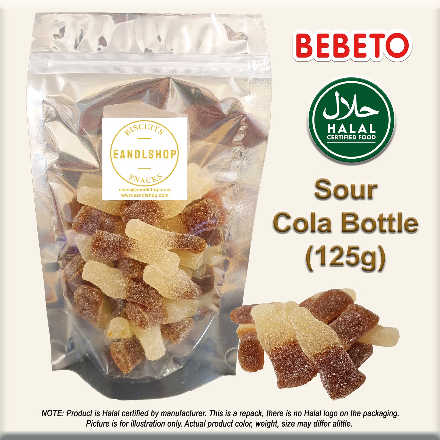 BEBETO Sour Cola Bottle