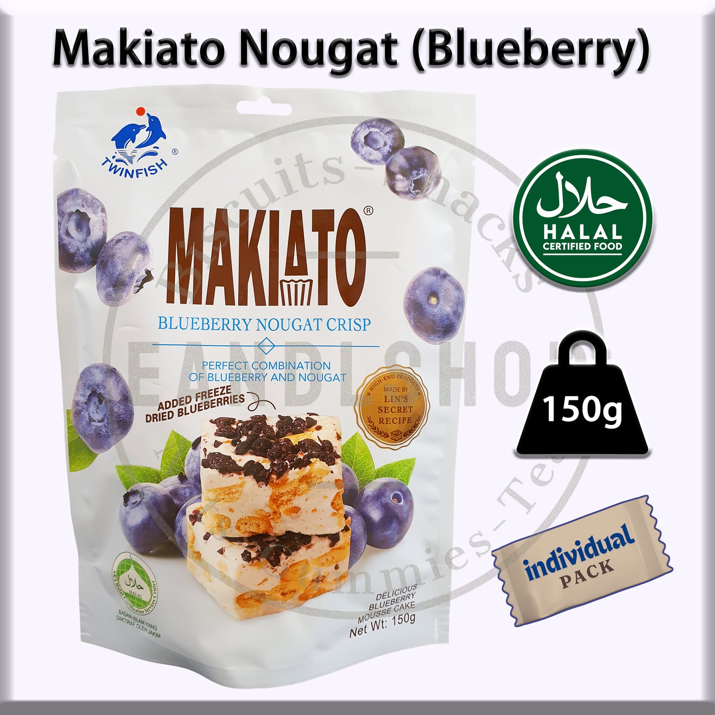 Makiato Nougat Crisp (Blueberry)