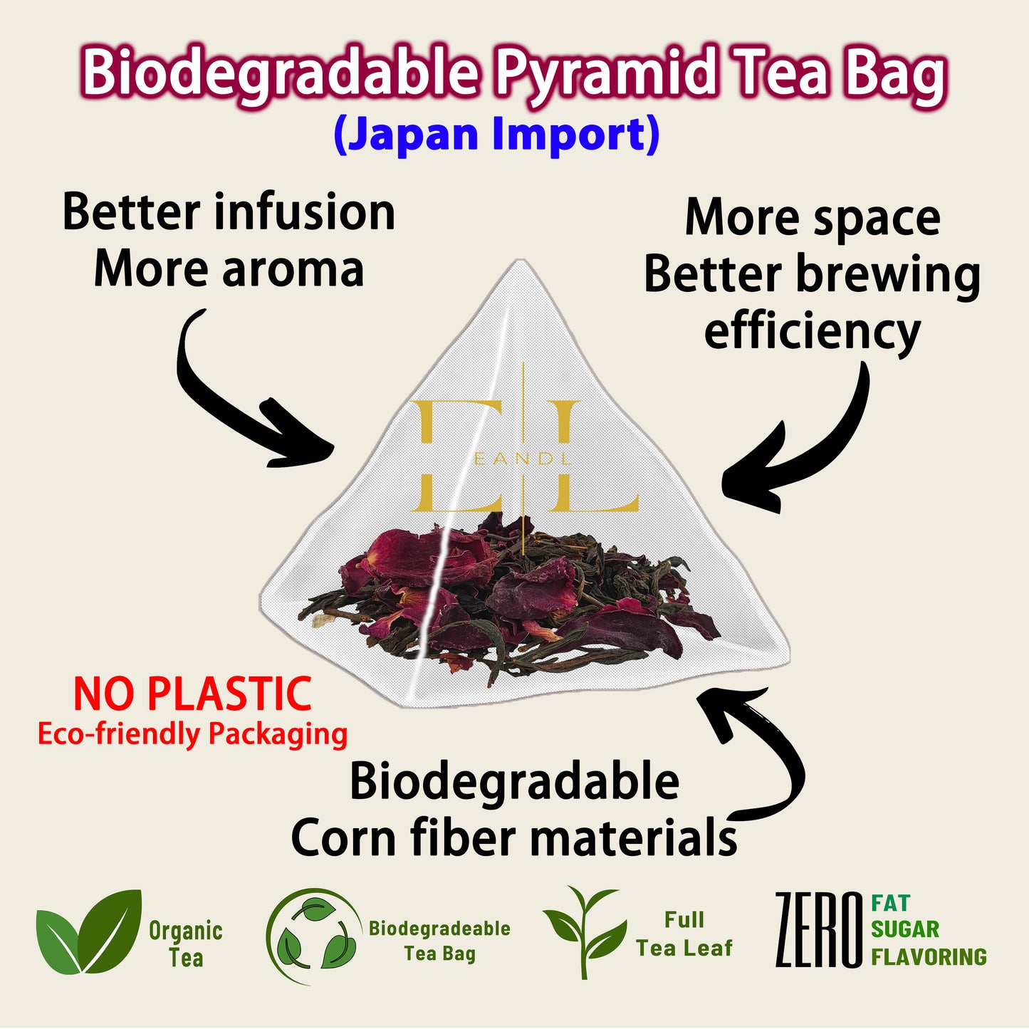 Rose Black Tea (Organic Full Tea Leaf)