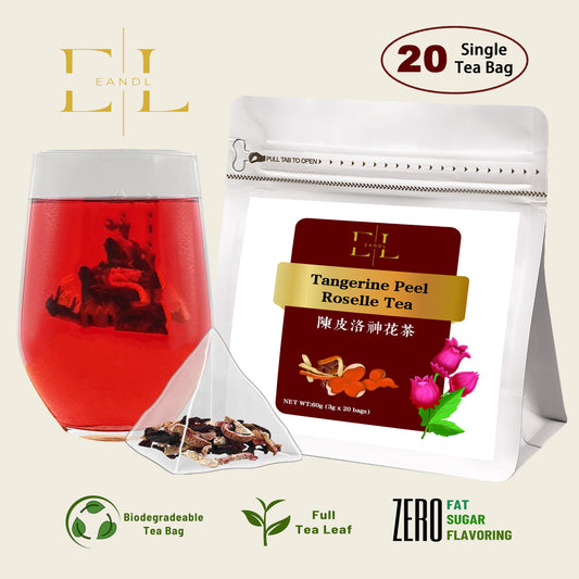 Tangerine Peel Roselle Tea (Full Tea Leaf)