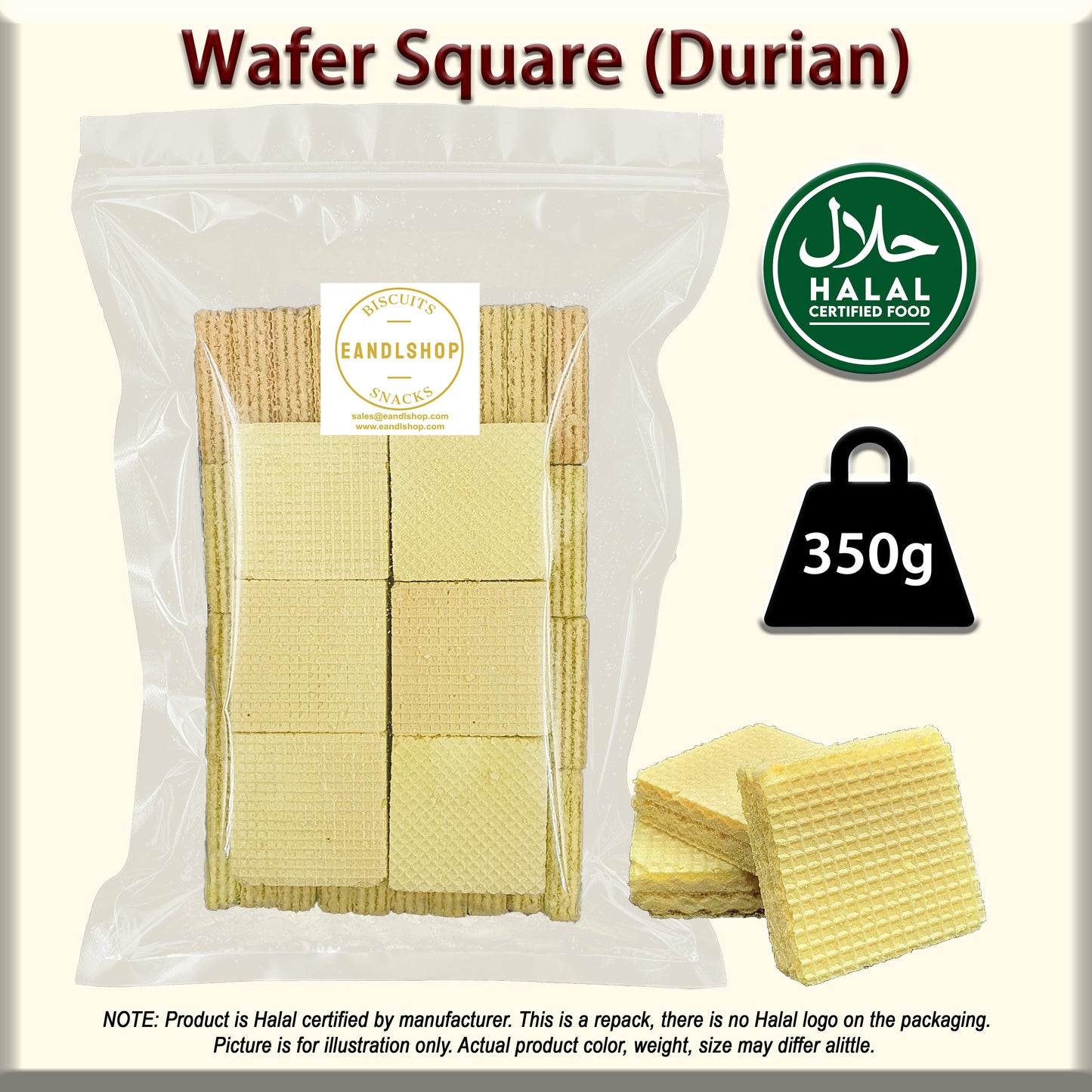 Durian Wafer (Square)