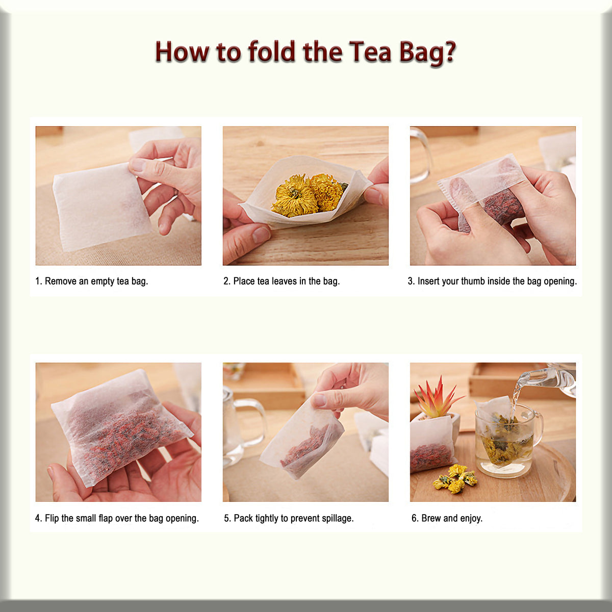 How to fold the Tea Bag?
